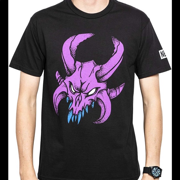 NWT NEFF FORTNITE RAGNAROK black mask face shirt L - Picture 8 of 13